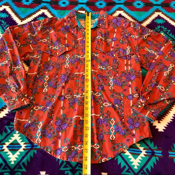 Vintage Western Adobe Rose 🌹Shirt - Picture 7 of 7